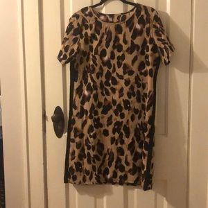 Cheetah Print Shift Dress